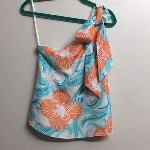Lilly Pulitzer!! NWT! One Shoulder Silk Hab Size 2
